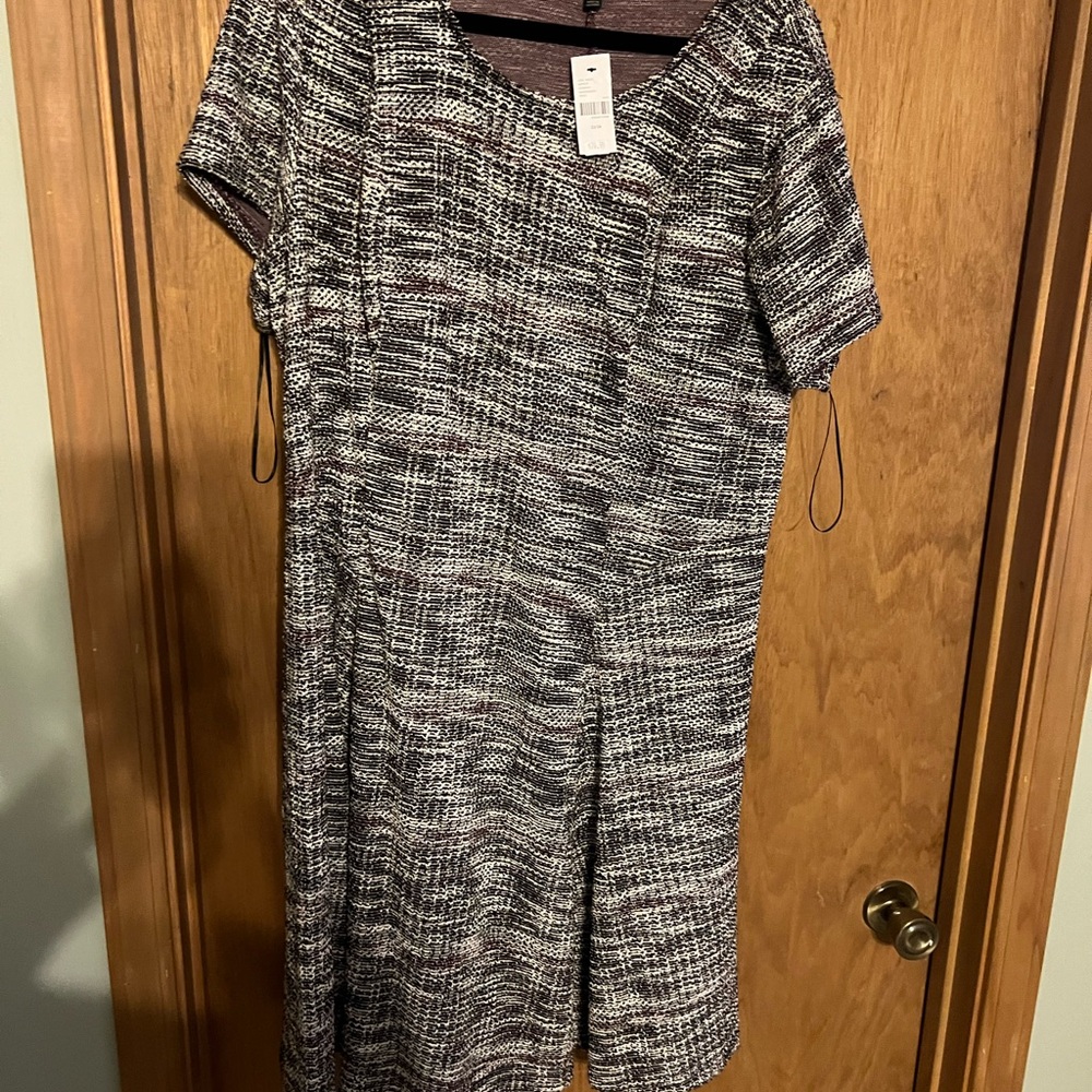 NWT Elegant Black and White Tweed Dress